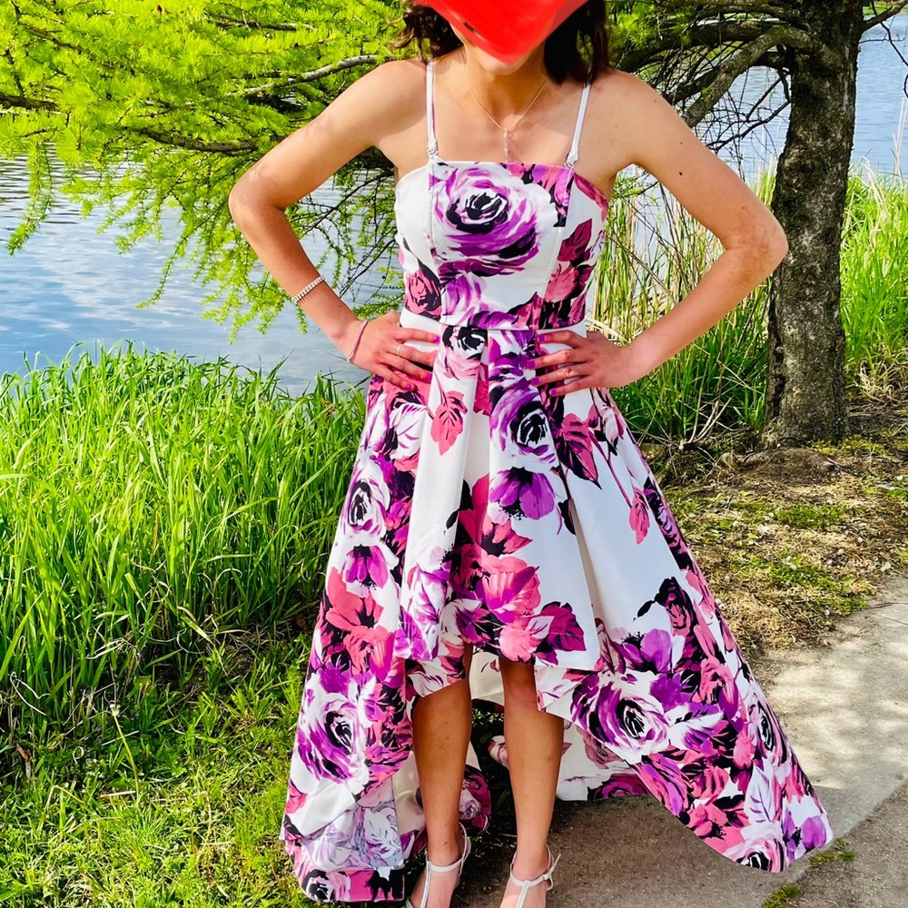 Hi Lo Prom Dress from David's Bridal. Speechless Brand. Size 3. Worn once. - Picture 1 of 8